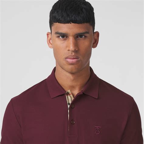 maroon burberry polo|burberry polo shirts.